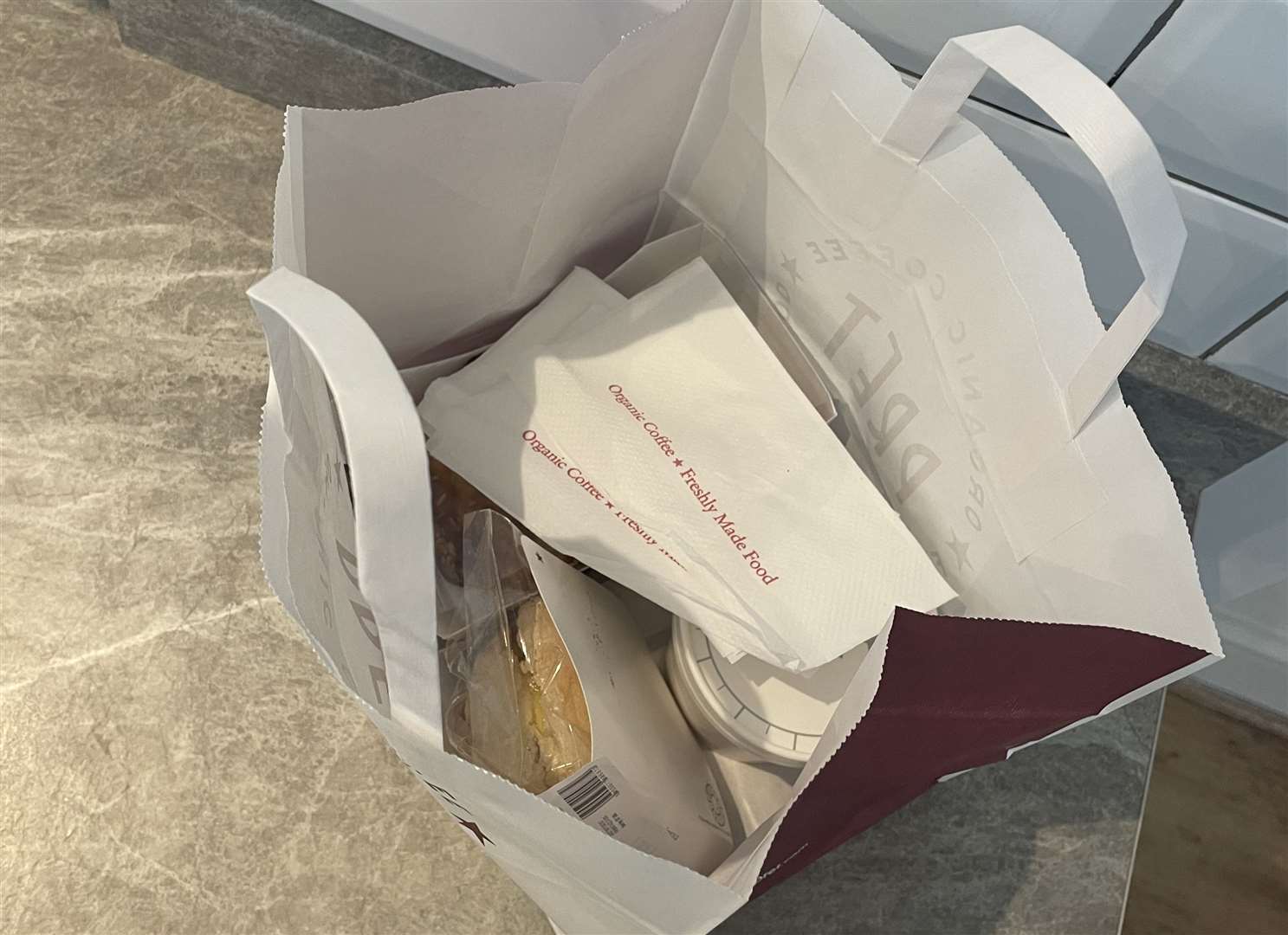 Inside Pret a Manger's £3 breakfast bag from the Too Good To Go app