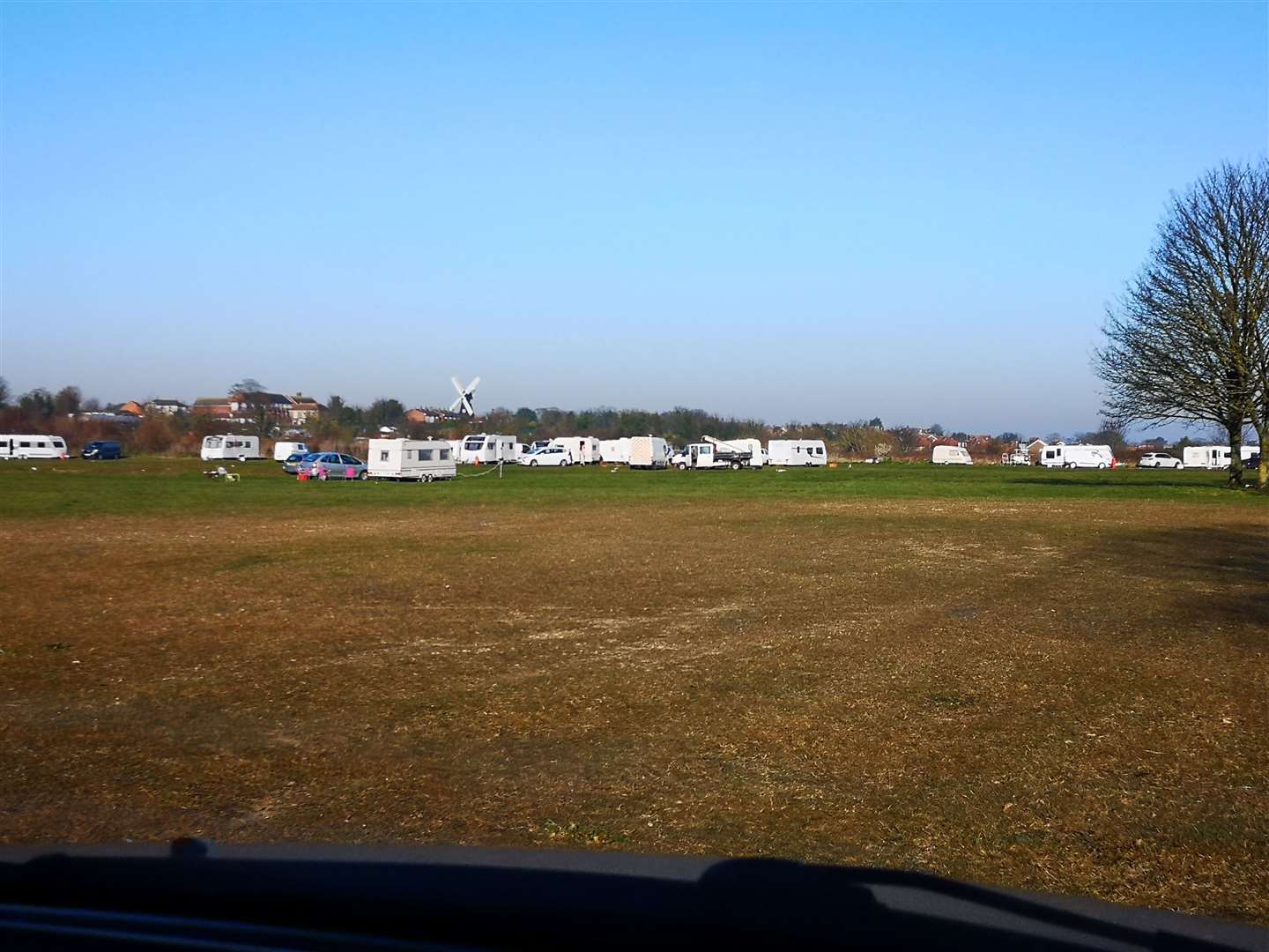 Travellers at Dane Valley Wood in Margate - the same group as the ones who were parked at Dreamland car park for several weeks in early 2019 (7424056)