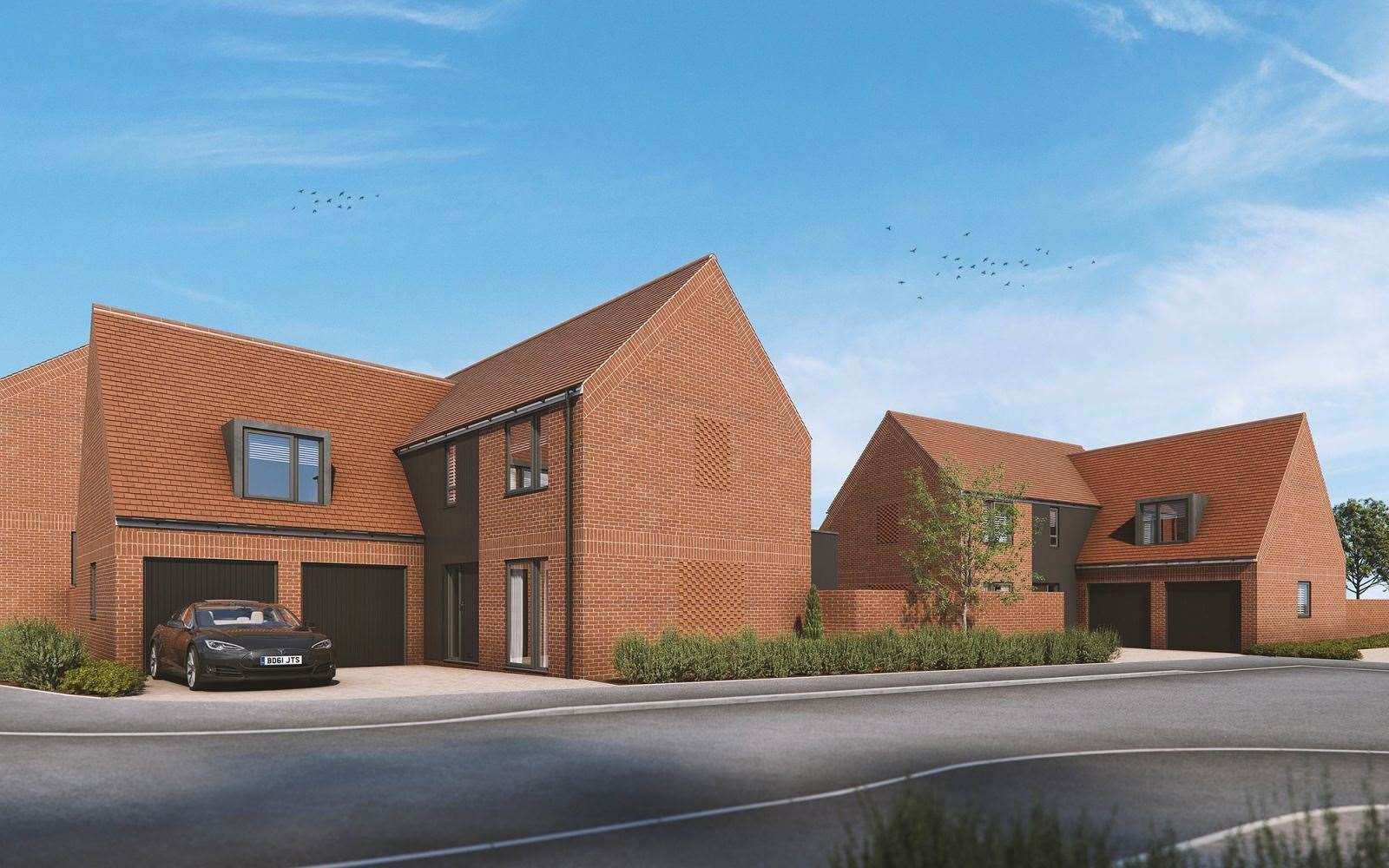 An image produced by Stonebond showing how the homes at Herne Bay's former driving range are expected to look