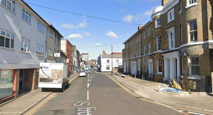 A man in his 40s was left with serious head injuries after an assault in King Street, Maidstone, in December. Picture: Google (54221484)