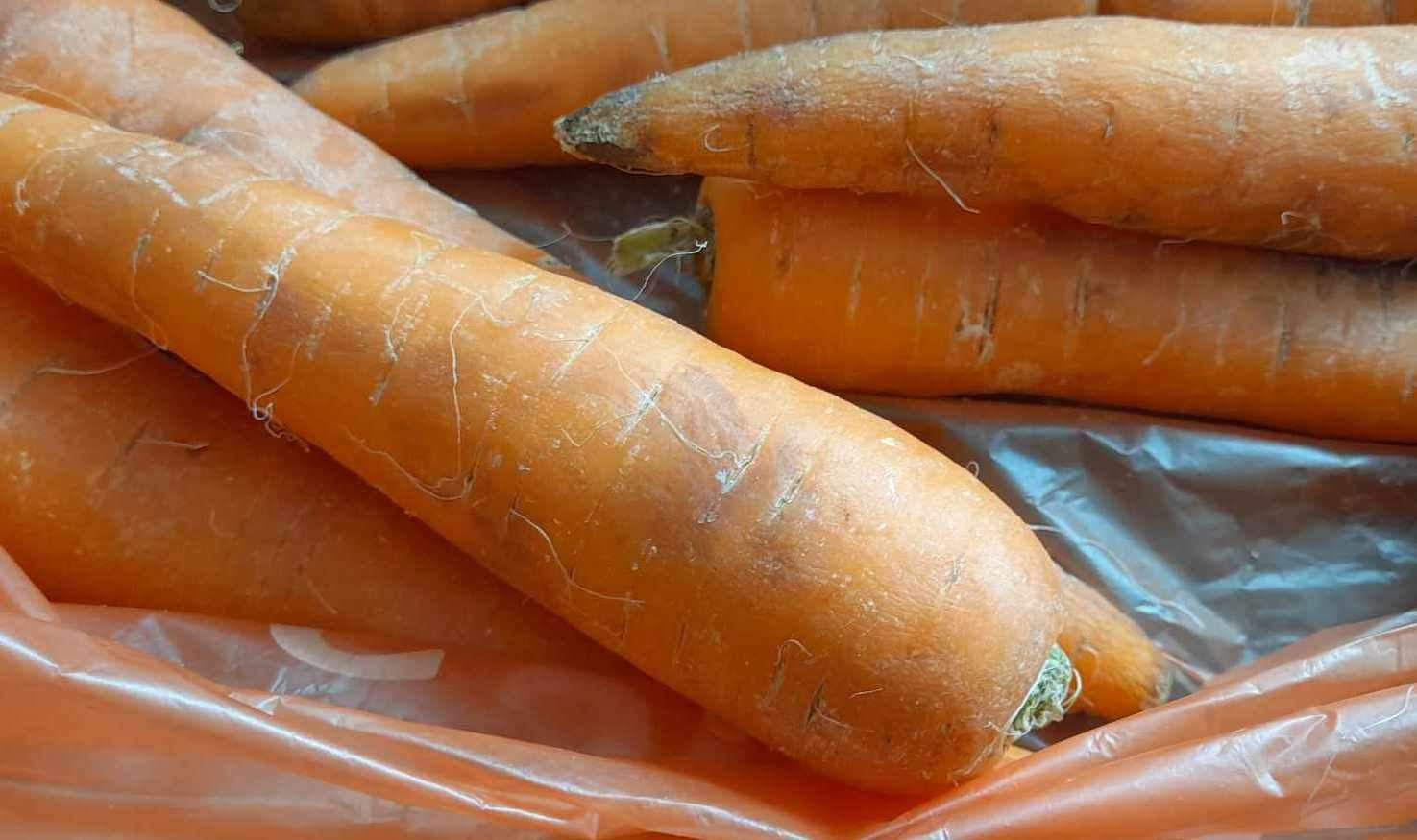 The 49-year-old says she would not even feed these carrots to a dog