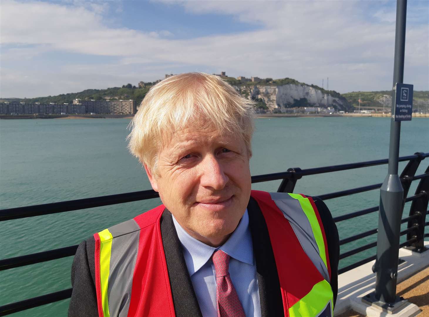 Boris Johnson in Dover before the recent Conservative leadership hustings event in Maidstone