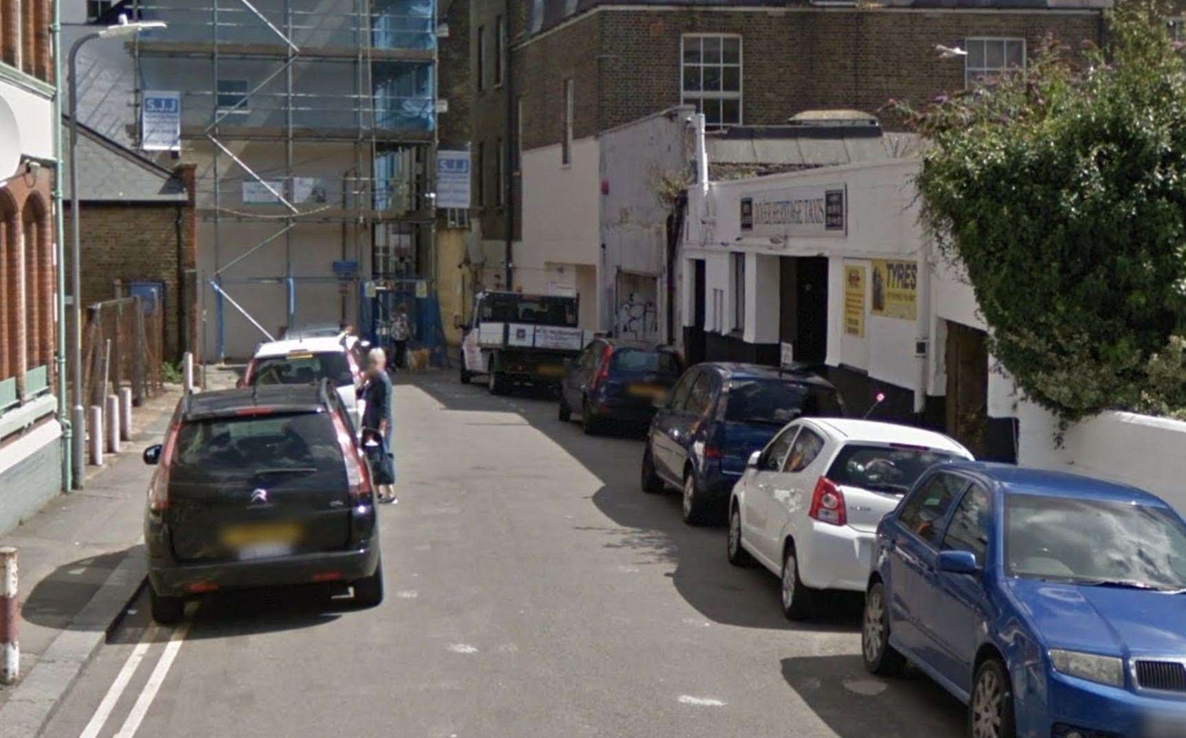 A woman was reportedly sexually assaulted in a car in New Street, Dover. Photo: Google