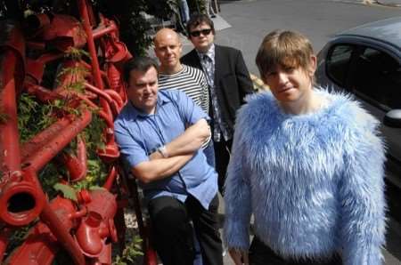Local band Billy Wears Dresses, Martin Loft, Ian Snowball, Paul Moss and Nick Spink