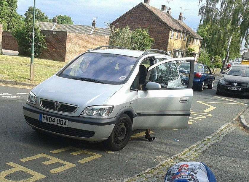 Concerned dad Jim Richards snapped people parking their cars outside Manor Road Community Primary School and put them on Facebook