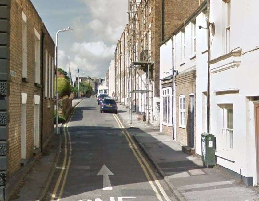 The woman and her child were followed along Chapel Lane, Ramsgate. Picture: Google