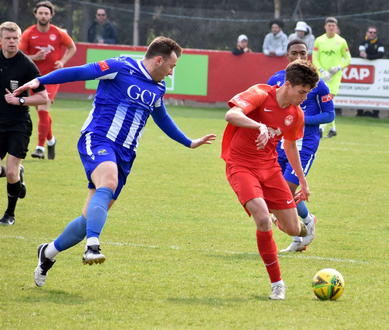Hythe Town finished the season with a 1-1 draw against East Grinstead Picture: Randolph File