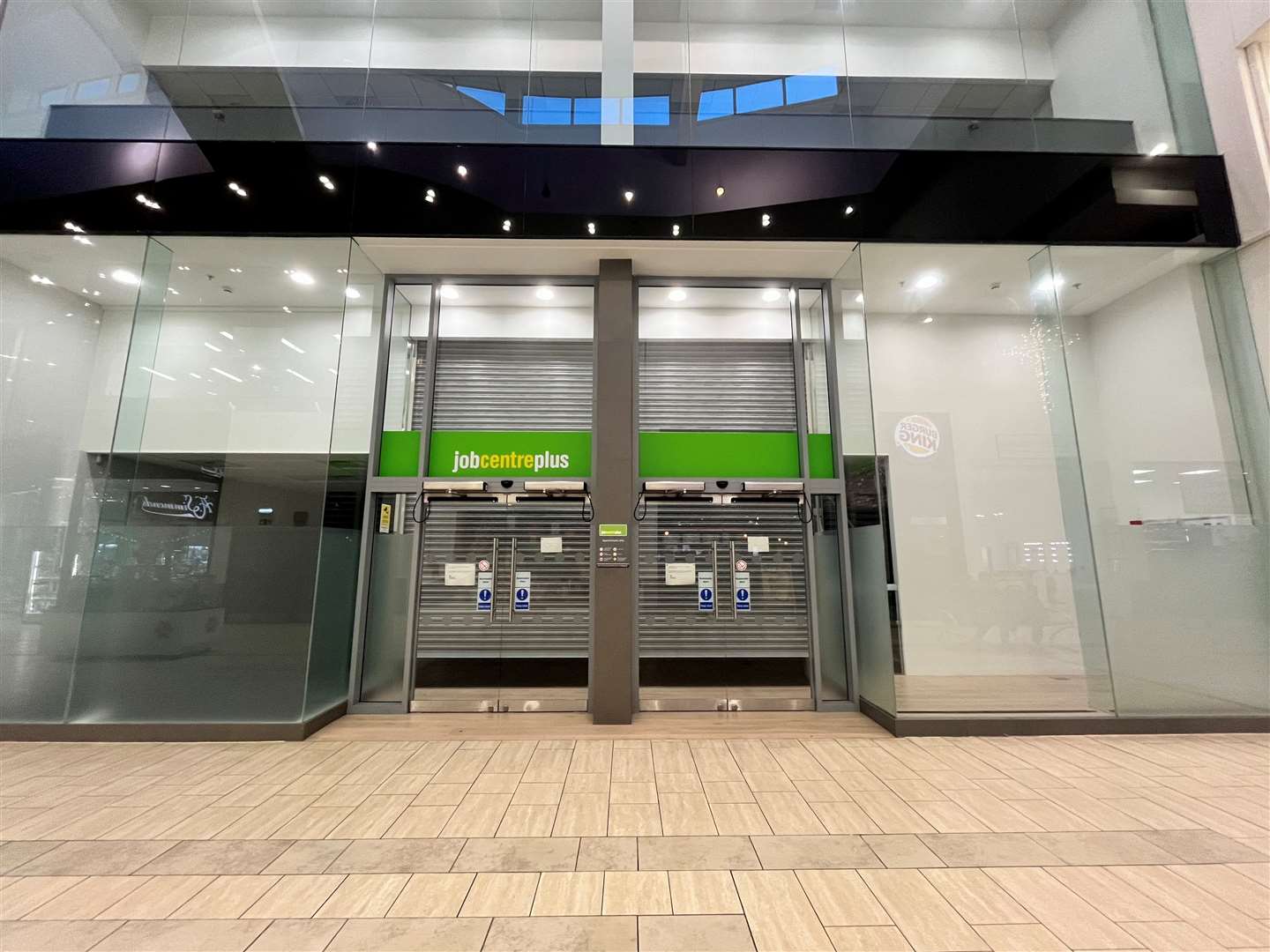 Job Centre Plus was the last to close at the shopping centre