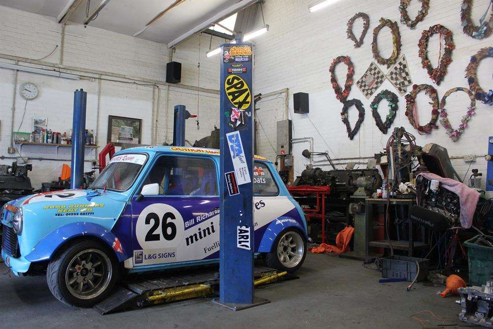 Inside the Bill Richards Racing workshop. Picture - Joe Wright