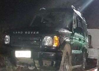 The stolen Land Rover Discovery. Picture: Kent Police