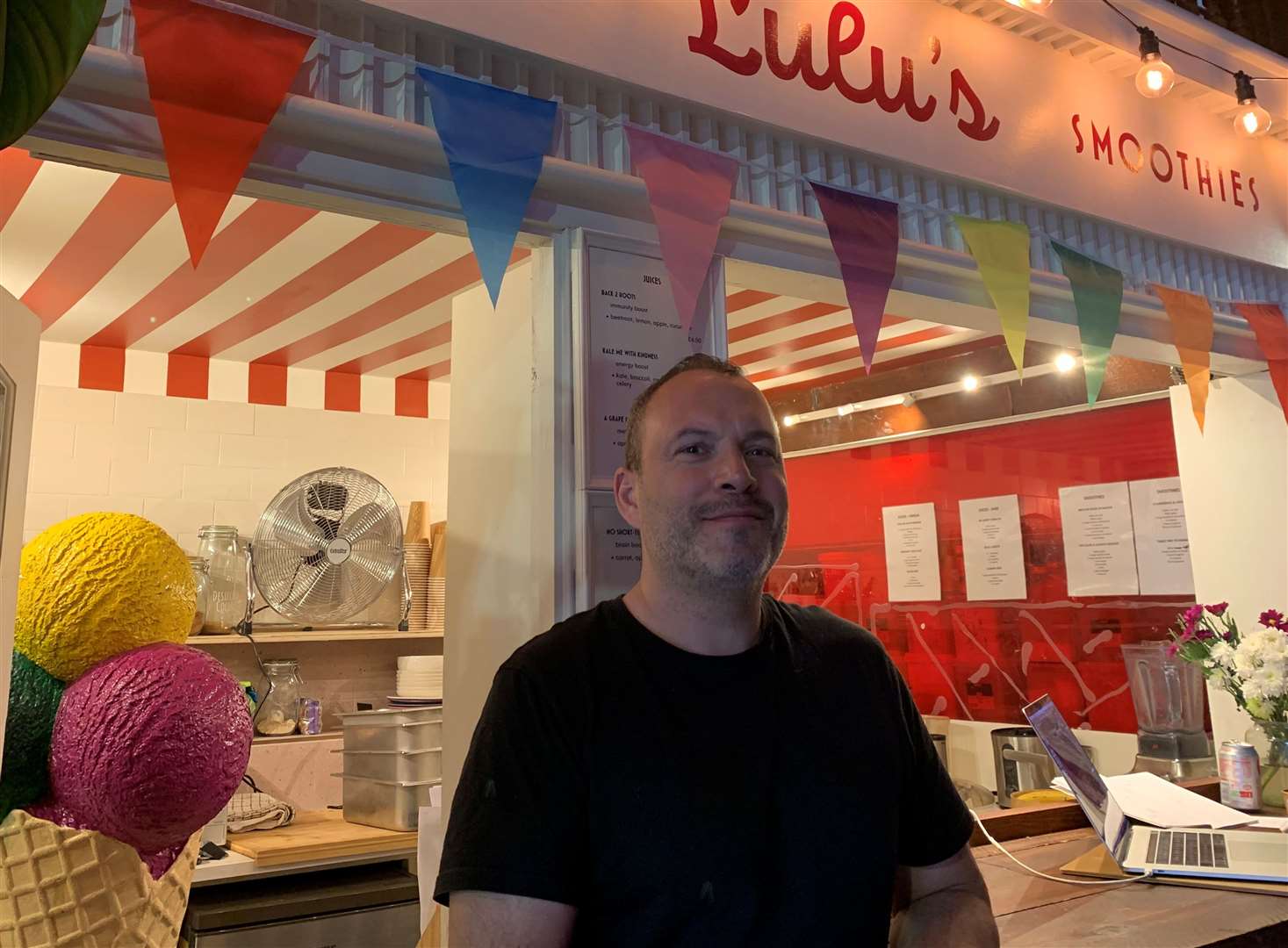 TE TURNERFREE 150923 JWMarcus Mohanty runs Lulu’s Gelato ice cream shop, a stone’s throw from the Turner Contemporary