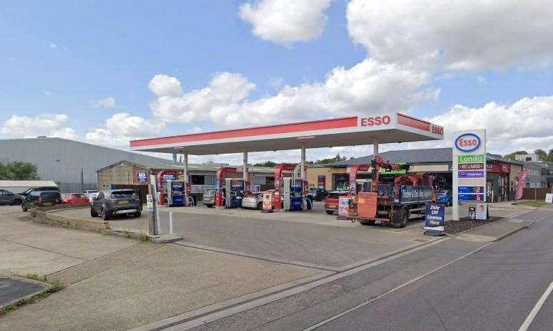 A Land Rover was stolen from the Esso petrol garage in Edenbridge while the owner was paying for fuel. Picture: Google
