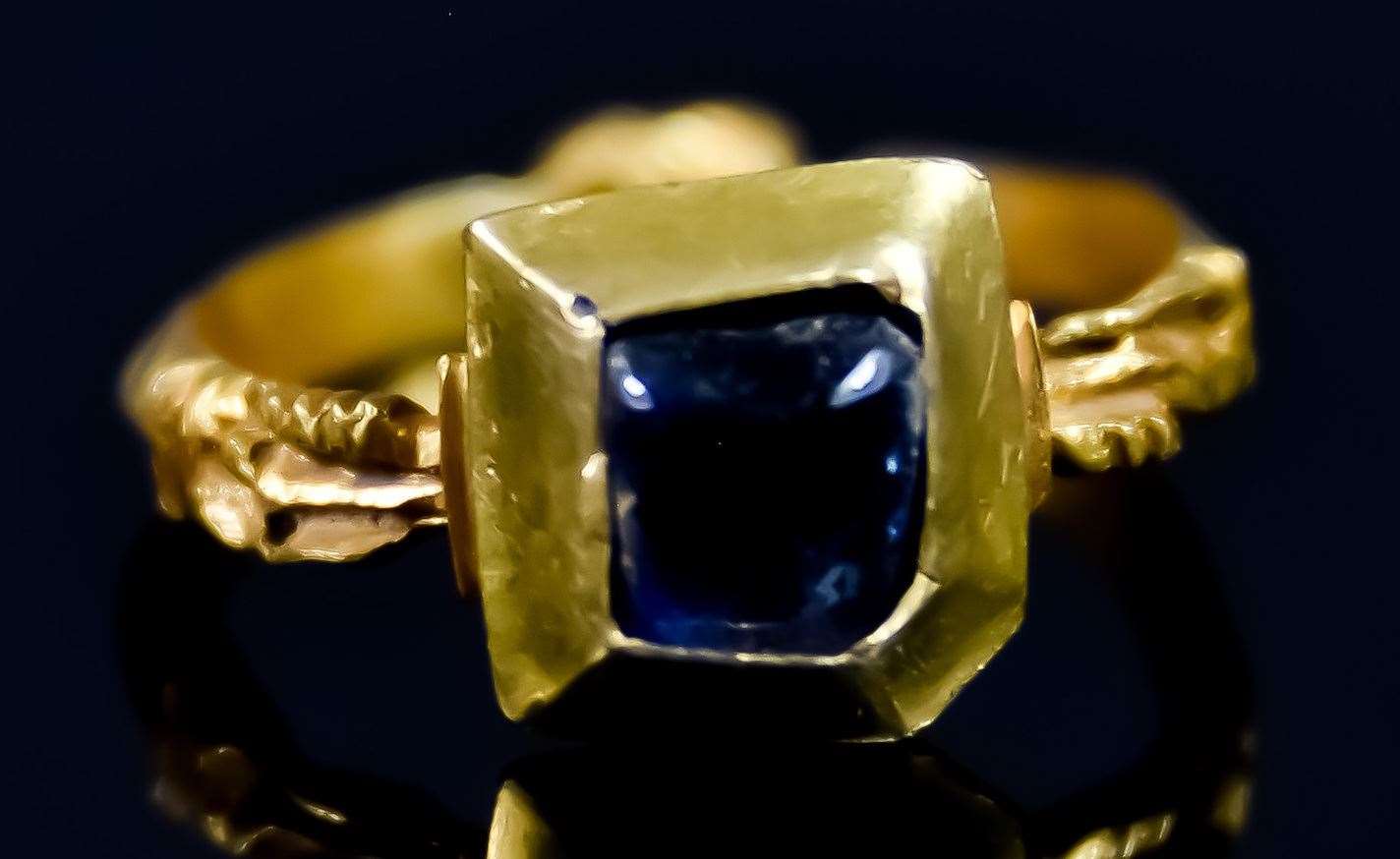 The ring was unearthed by a metal detectorist somewhere near Maidstone. Picture: Canterbury Auction Galleries