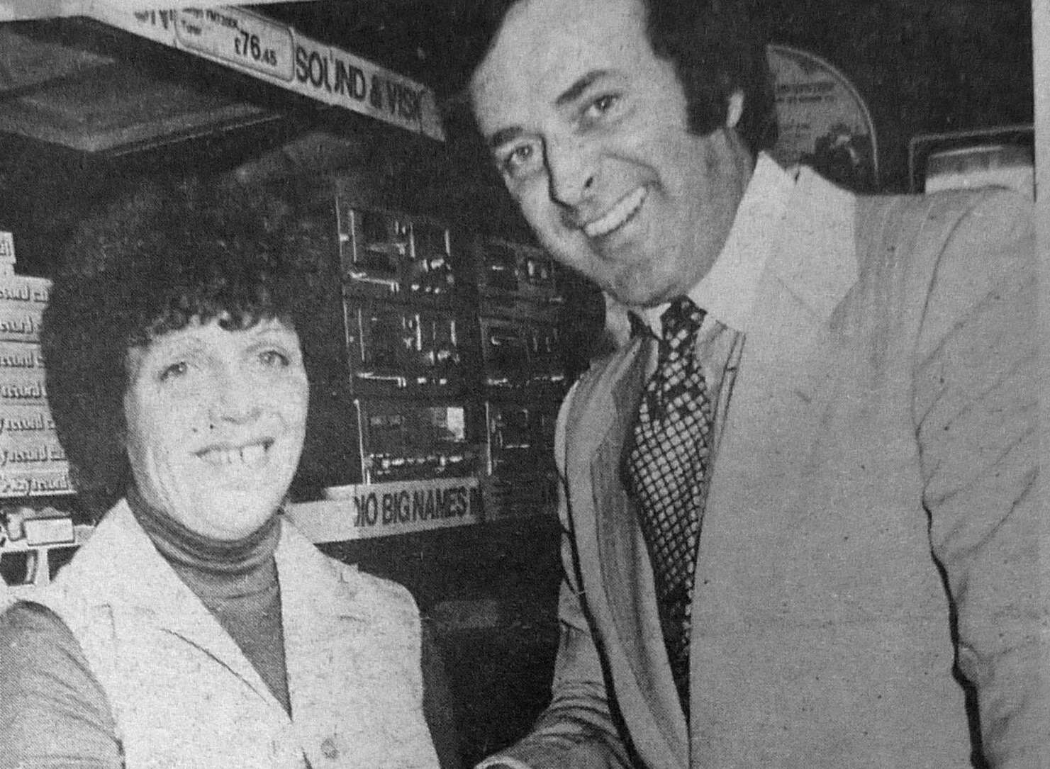 Terry Wogan with competition winner Chris Spendley