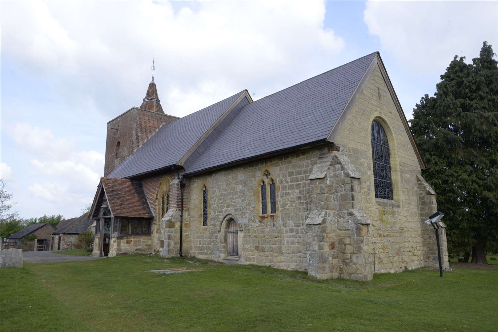 Tudeley is well known for its All Saints Church with stained glass windows designed by Marc Chagall