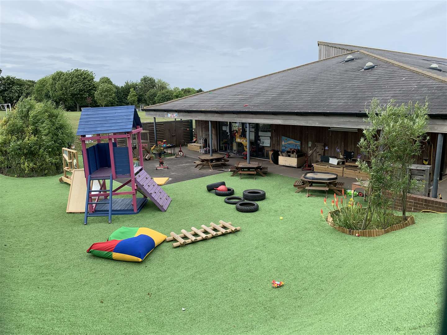 Brambles Nursery couldn't afford to replace its outdoor play equipment