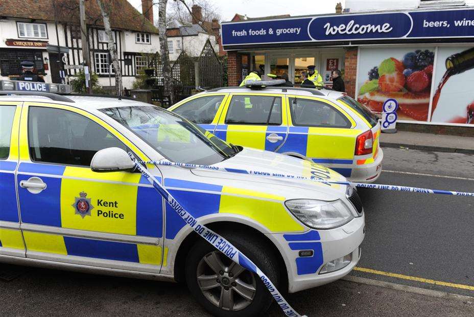 Seven police cars were spotted at the scene. Picture: Tony Flashman