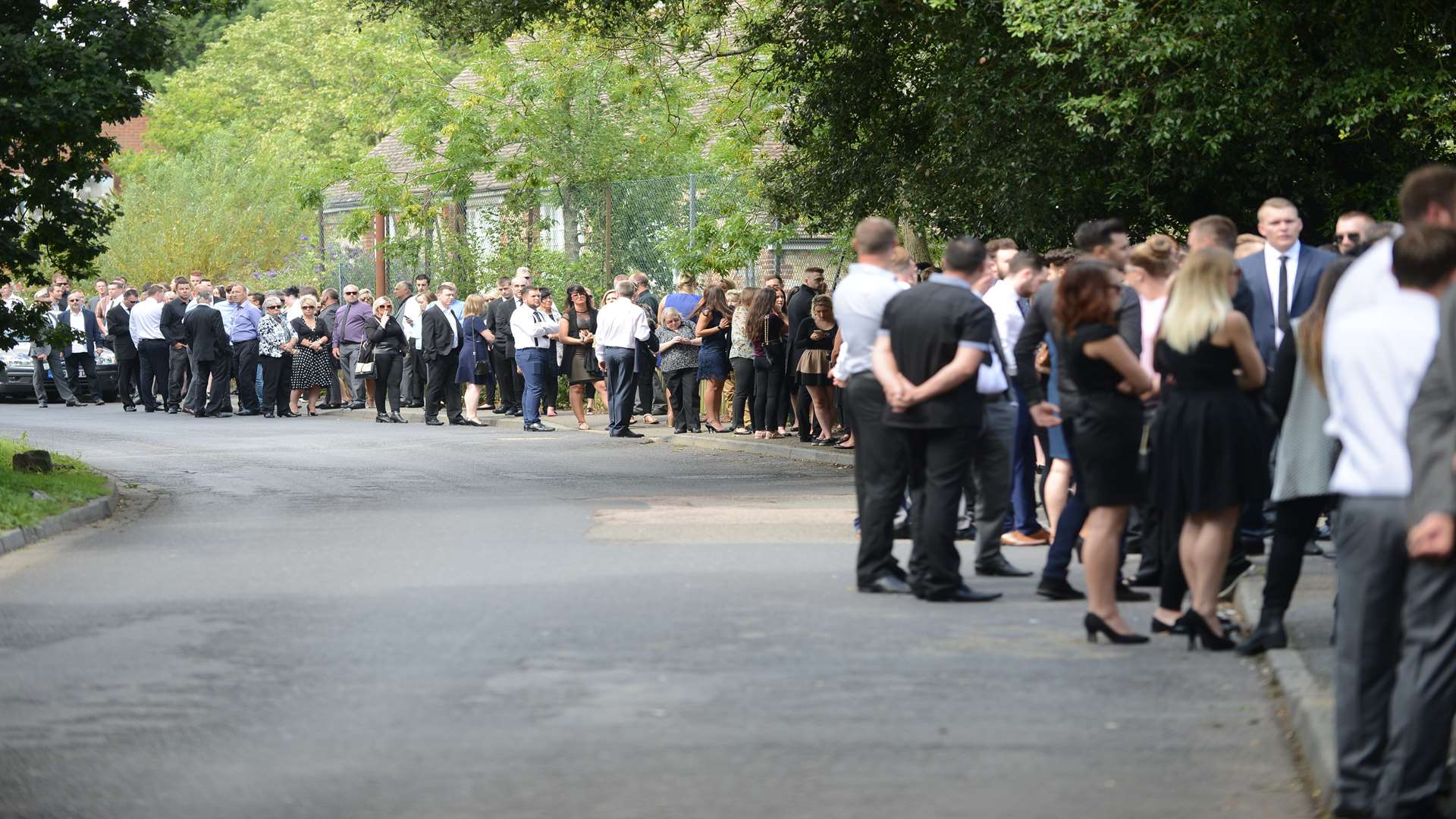Hundreds of people attended the service for Josh