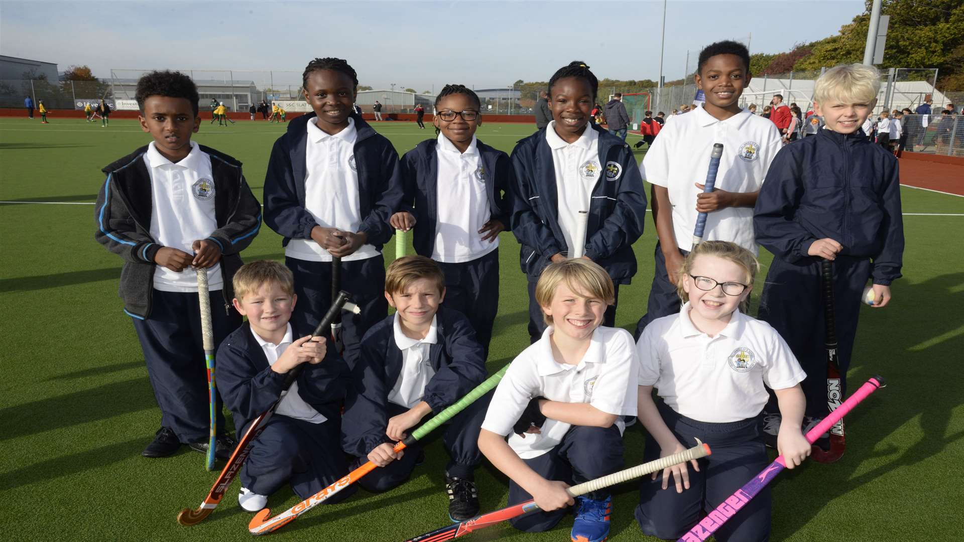The All Saints team at the Medway Mini Youth Games hockey tournament