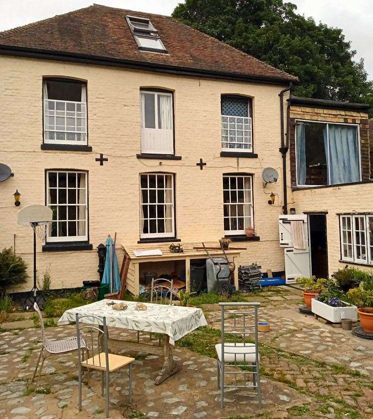 The courtyard of the Petham Pint micropub Picture: Rory Kehoe