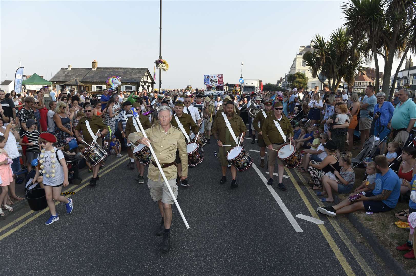 Thousands line the streets to enjoy the carnival parade in Deal every July Picture: Tony Flashman
