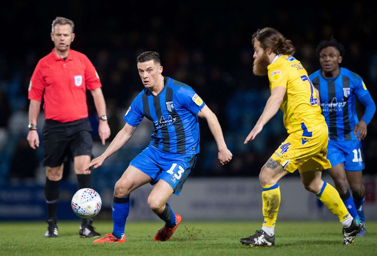 Callum Reilly playing for Gillingham last season against Bristol Rovers Picturee: Ady Kerry
