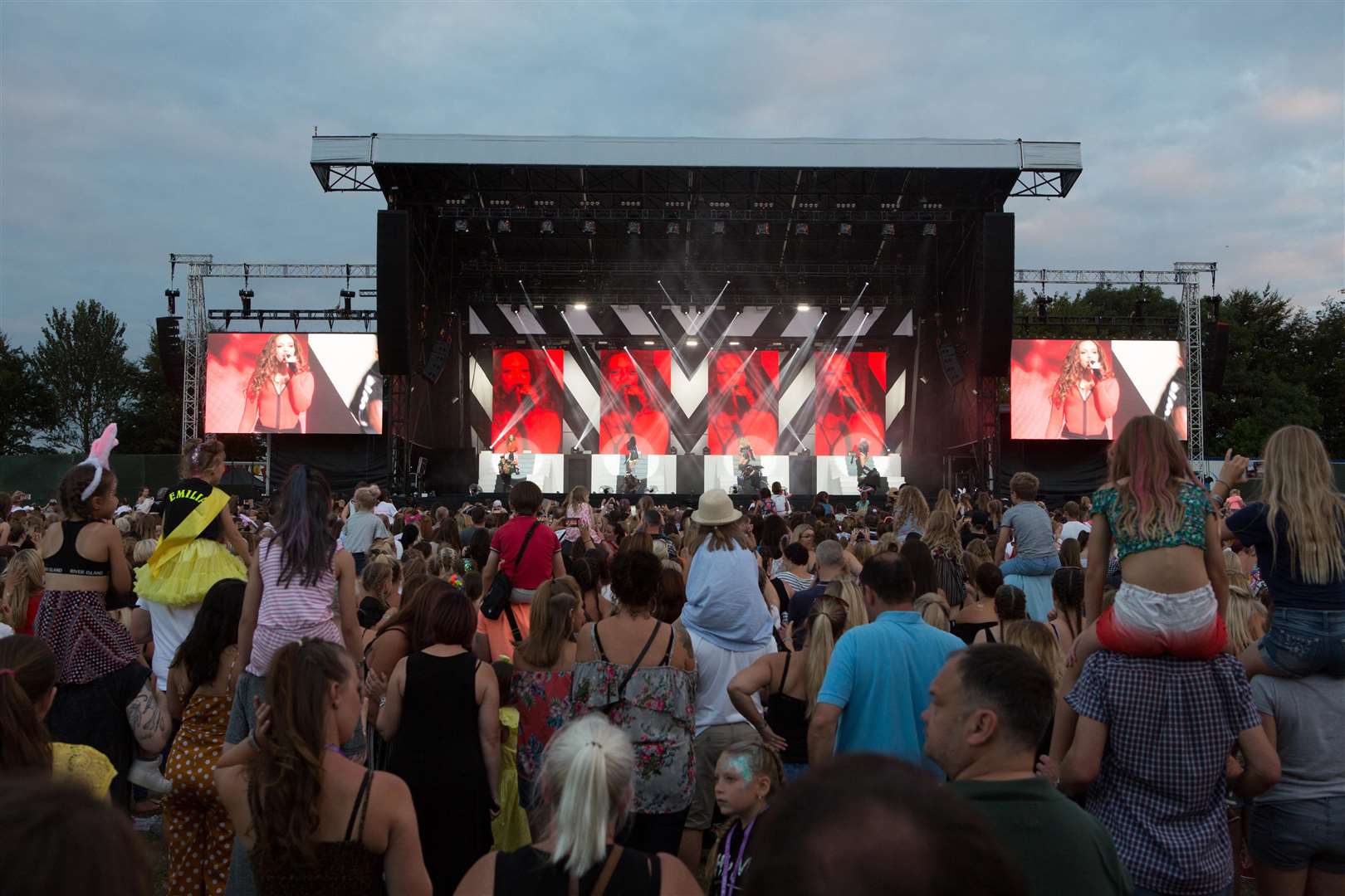 Little Mix at The Kent Showground..Kent Event Centre, Kent Showground, Detling, Maidstone.Picture: Andy Jones. (3195190)