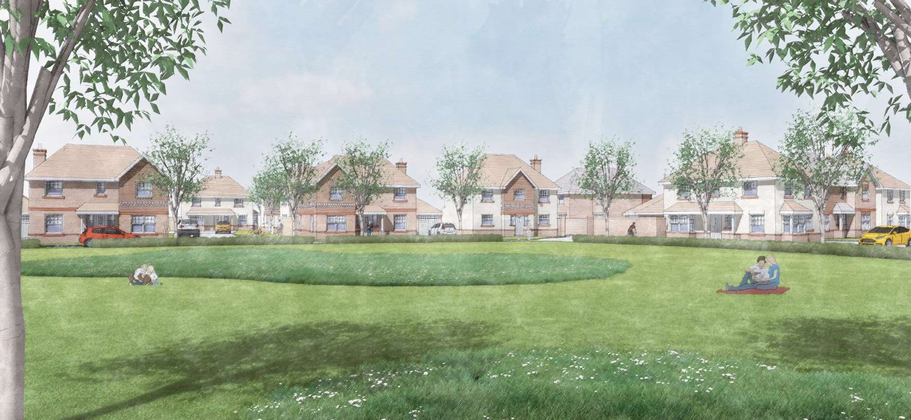 The Oakley Park development in Edenbridge is due to be built by Bellway. Picture: DHA Architecture