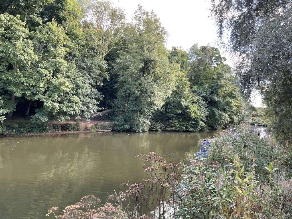 Land along the River Medway at Maidstone has a guide price of £40,000 when it goes under the hammer by Clive Emson Auctions