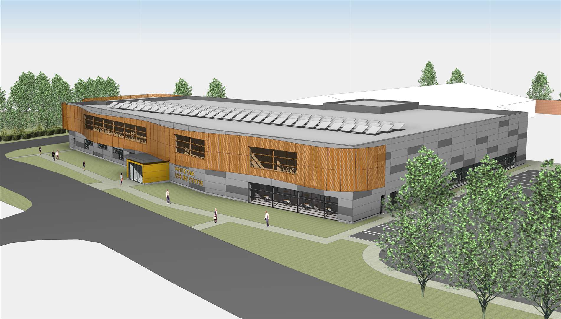 An artist's impression of what the new leisure centre in Hilda May Avenue, Swanley. Picture: Sevenoaks council