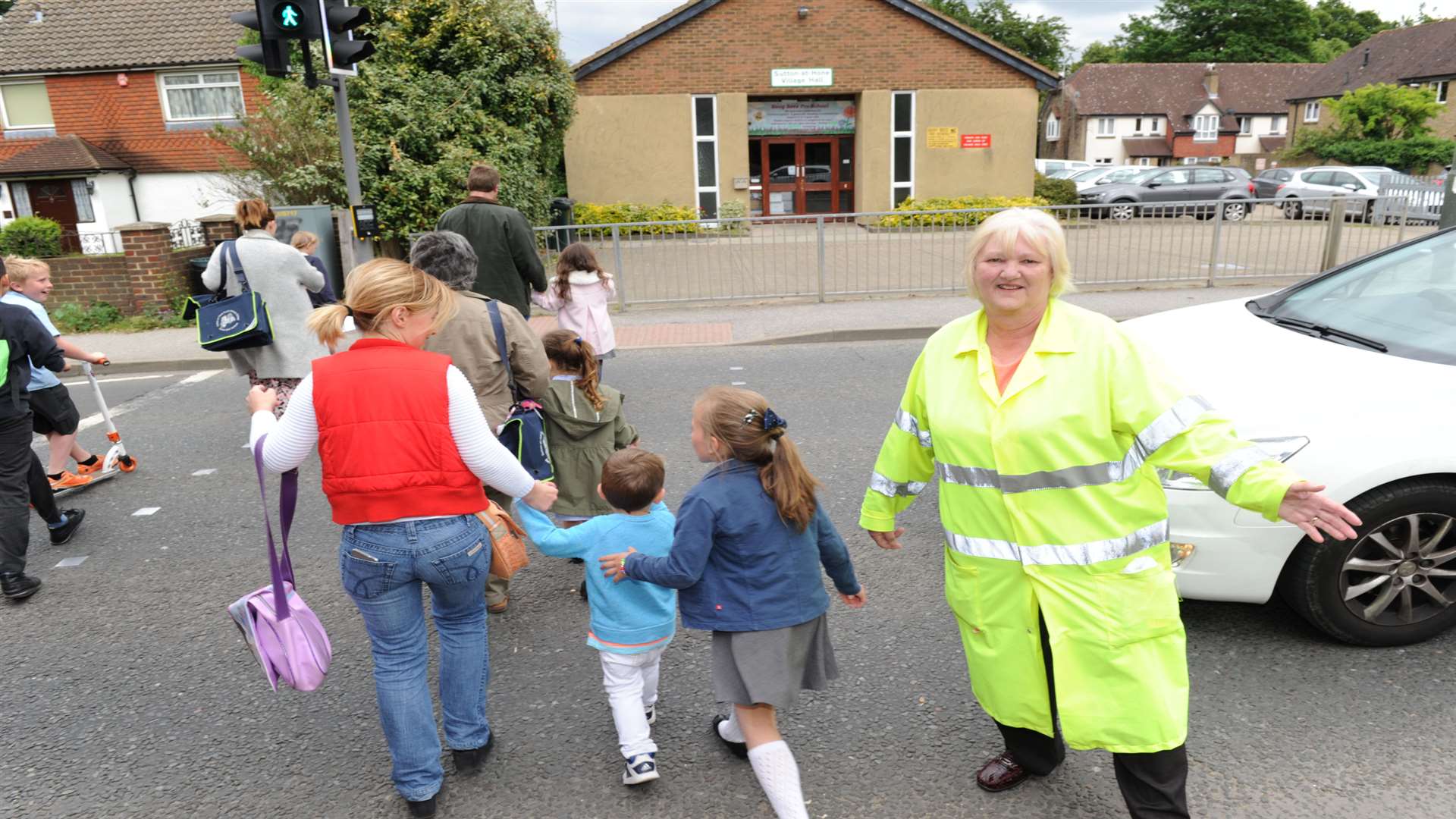 Wendy has been shepherding children safely across the road for the past 35 years