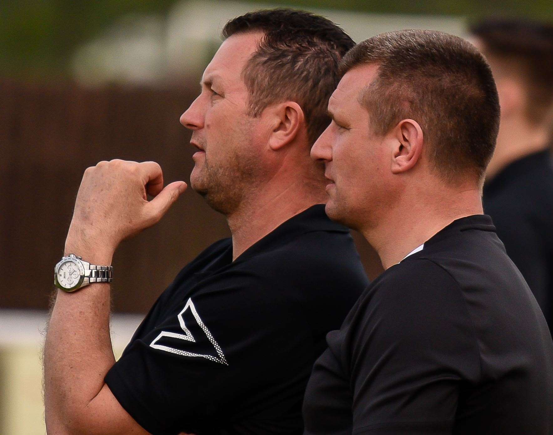 Faverham joint-managers Phil Miles and Danny Chapman. Picture: Alan Langley