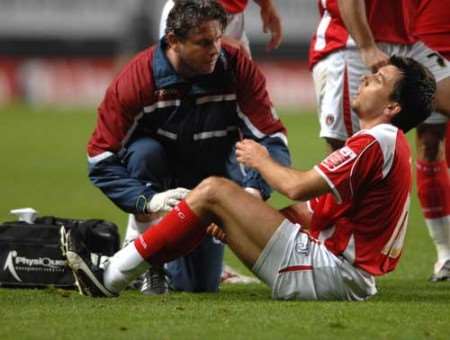 Svetoslav Todorov suffered a ruptured anterior cruciate ligament and small fracture of a knee. Picture: BARRY GOODWIN