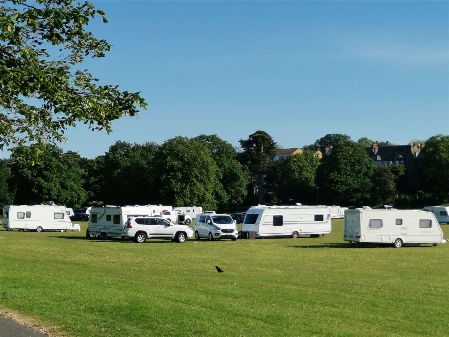 Dane Park in Margate is a regular spot for unauthorised traveller camps