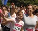 A cheery wave from Race for Life runners