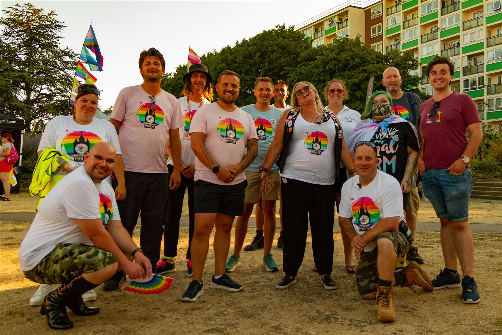 Gravesham Pride committee and volunteers. Picture: Ben Archell