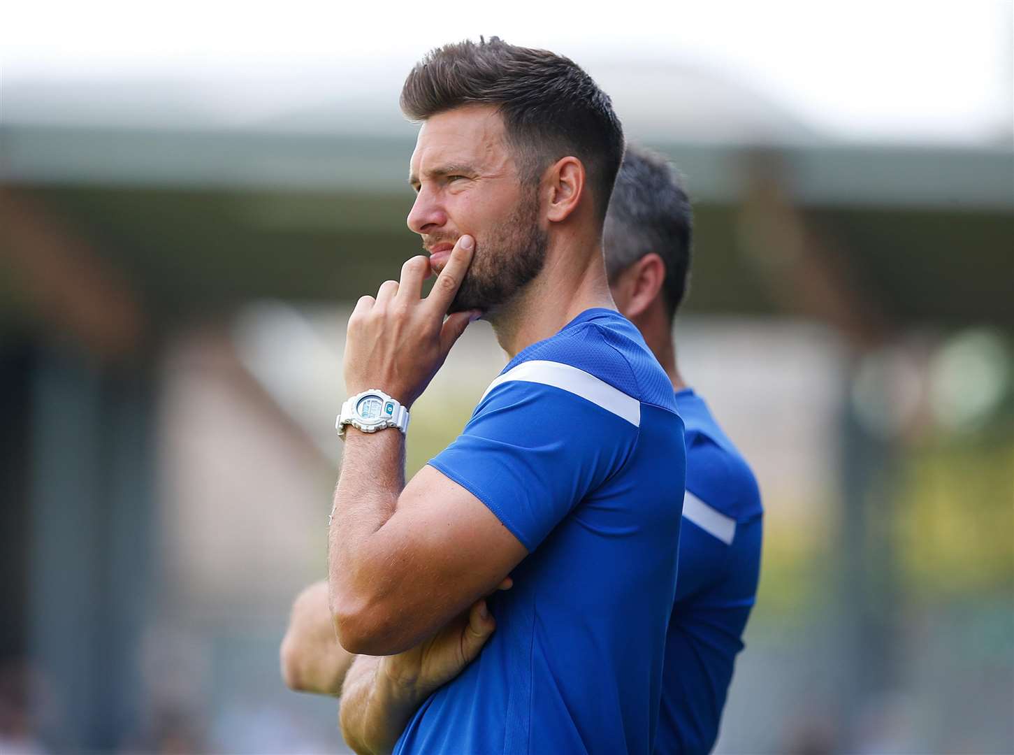 Dartford joint-manager Jamie Coyle Picture: Andy Jones