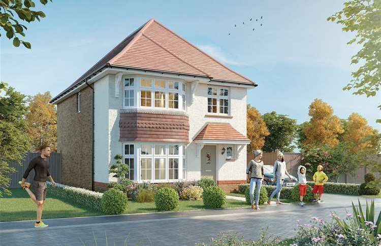 A Redrow image of the type of homes to be built at Hamlet Park in Lower Rainham Road. Picture: Redrow