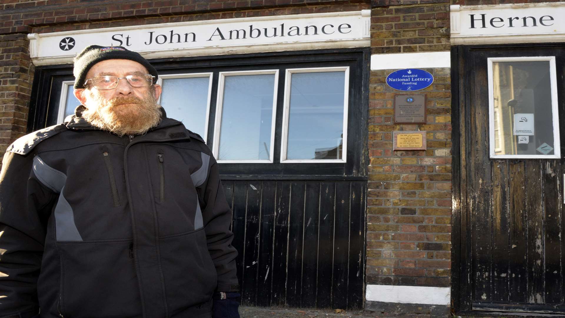 Mr Tunnadine outside St John's Ambulance centre in Herne bay. Picture: Ruth Cuerden