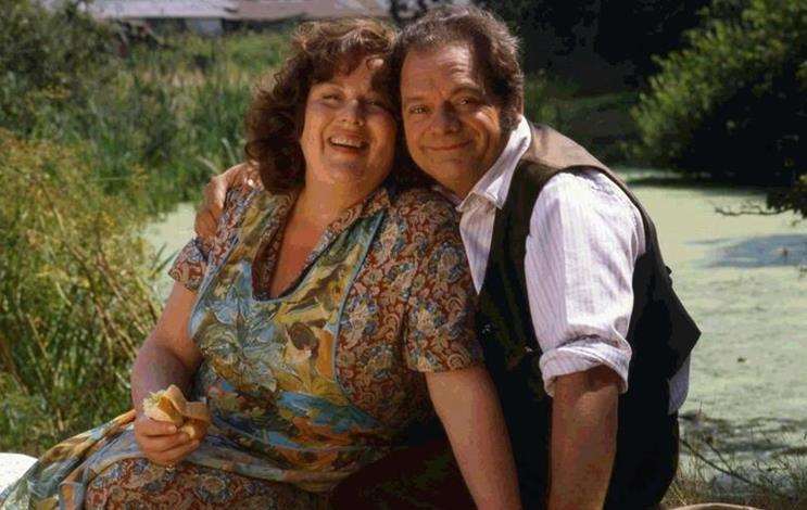 Pam Ferris and David Jason as the Larkins in The Darling Buds of May TV series. Picture: ITV