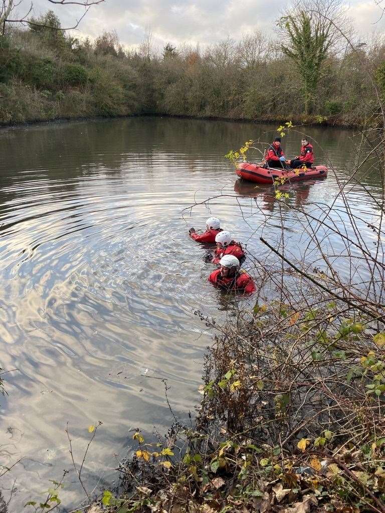 The water team was called in to check parts of the river. Picture: KSAR (23696057)