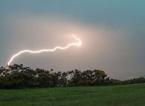 Electric storms savaged Shepway last night. Picture: Freddie Lee Thompson Photography