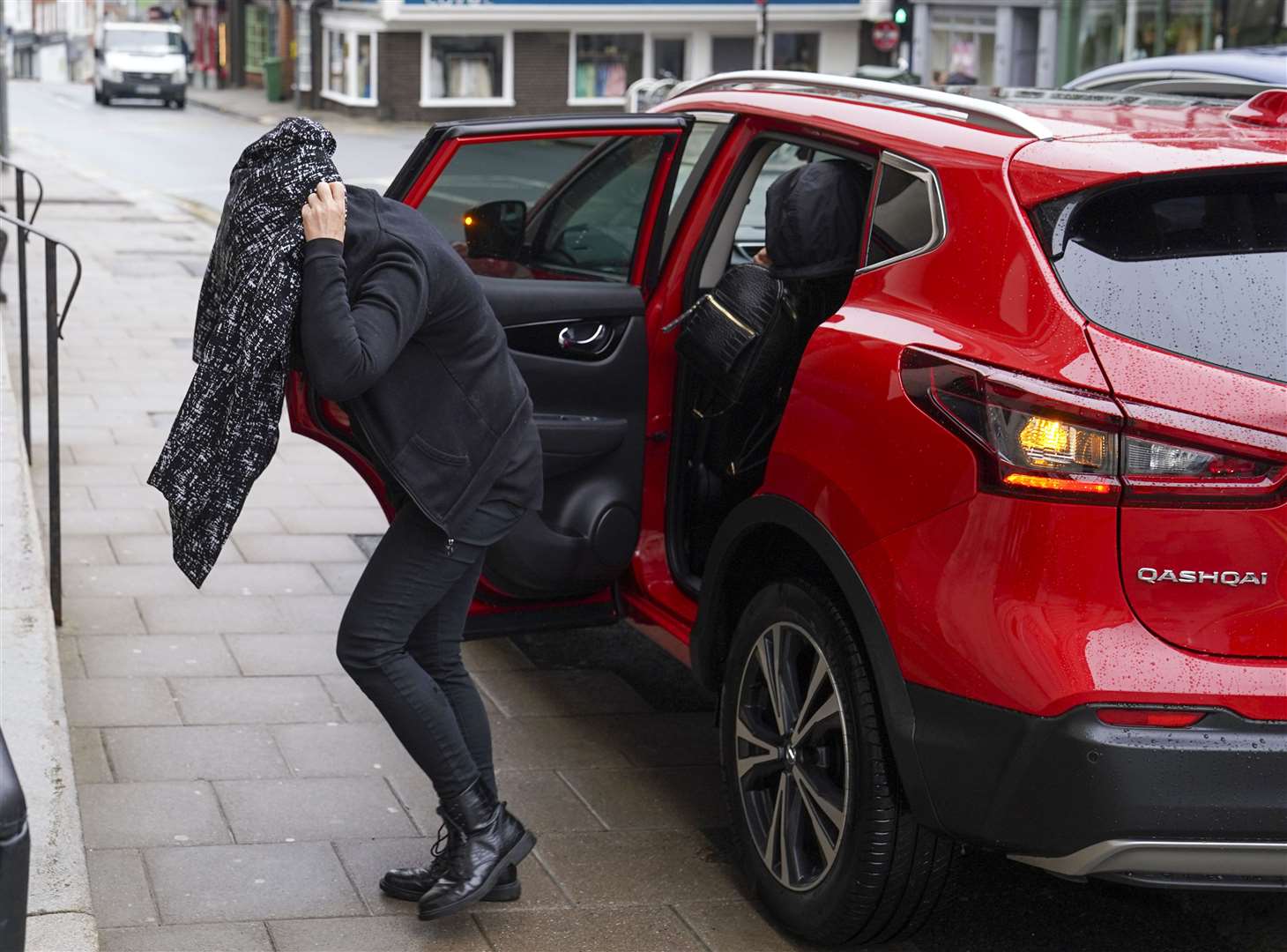 Jennifer Johnson, the ex-girlfriend of Babes in the Wood murderer Russell Bishop, arrives at Lewes Crown Court (Steve Parsons/PA)