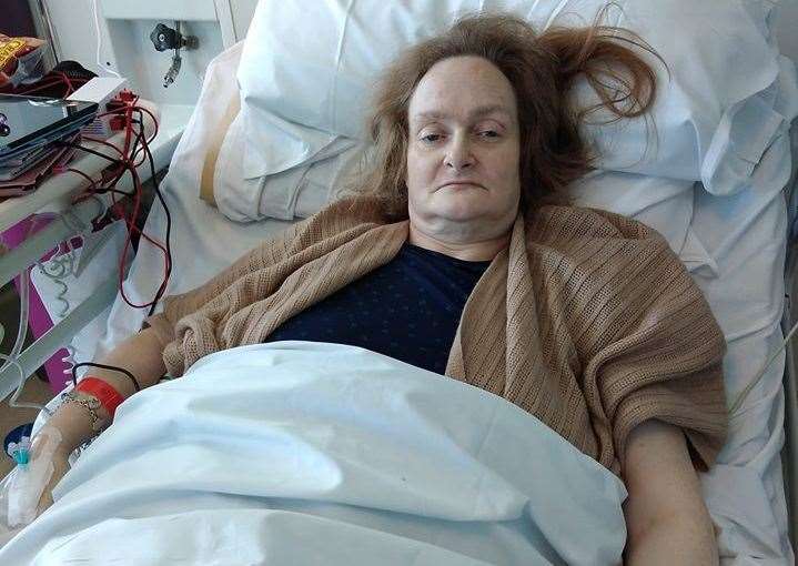 Suzanne had surgery in London after being turned away at the William Harvey Hospital