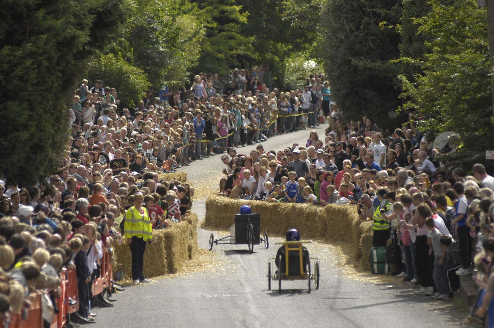 The Aldington Soapbox Derby took place on Forge Hill,. Picture : Gary Browne