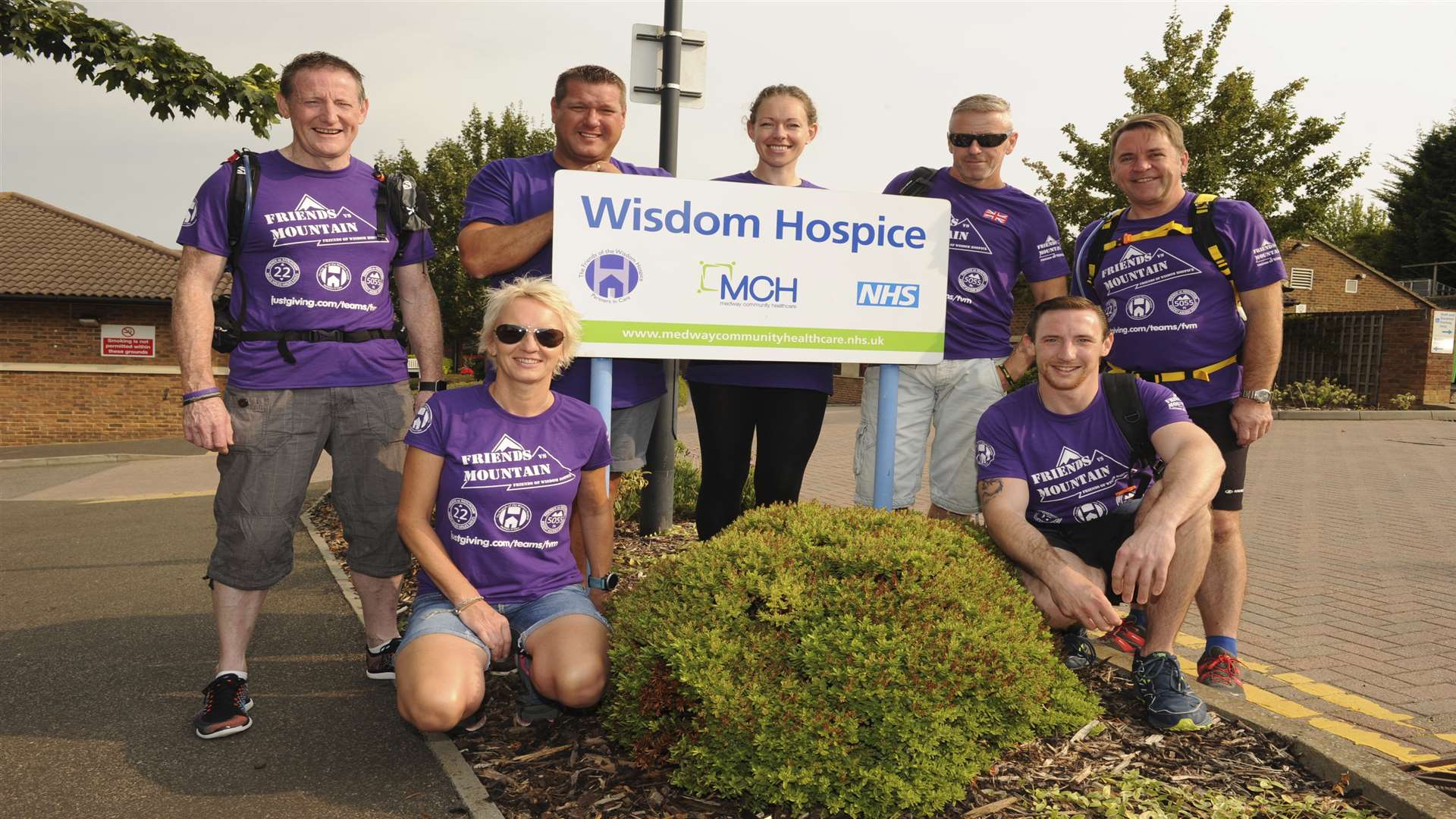 The team are tackling the Man v Mountain challenge for the hospice