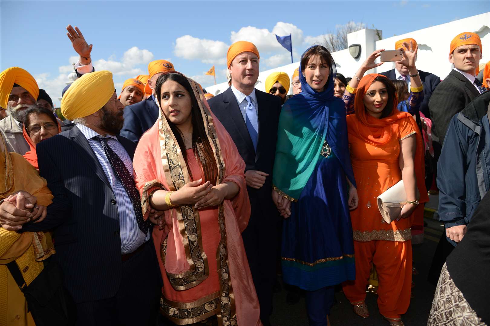 David and Samantha Cameron attended last year's celebrations.