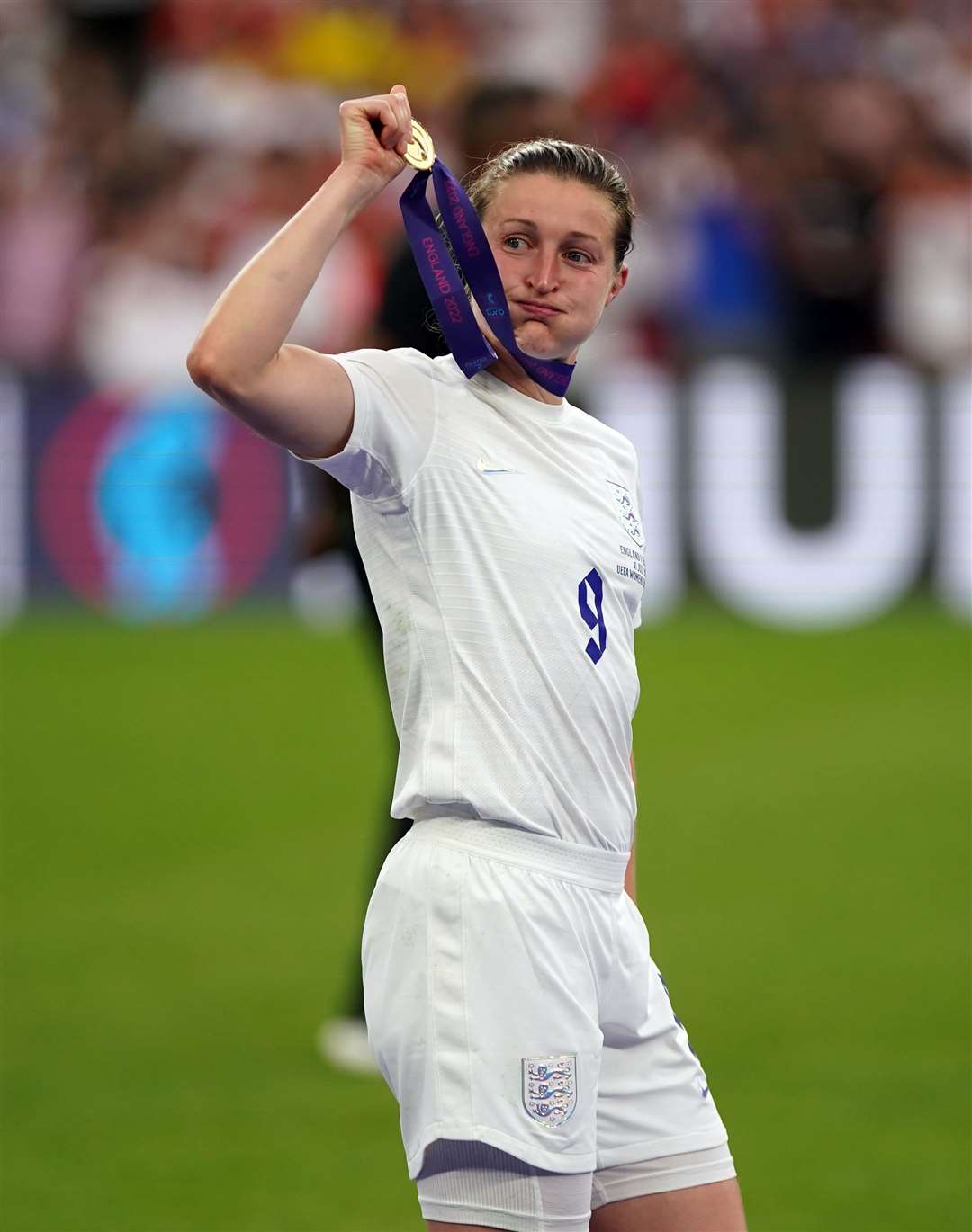 England footballer Ellen White will receive her MBE from the Prince of Wales at Windsor Castle (Nick Potts/PA)