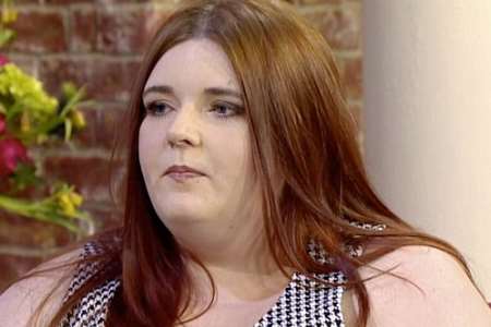 Jay Cole, from Tonbridge, claims employs will not offer her a job because she weighs 22 stone. Picture: This Morning