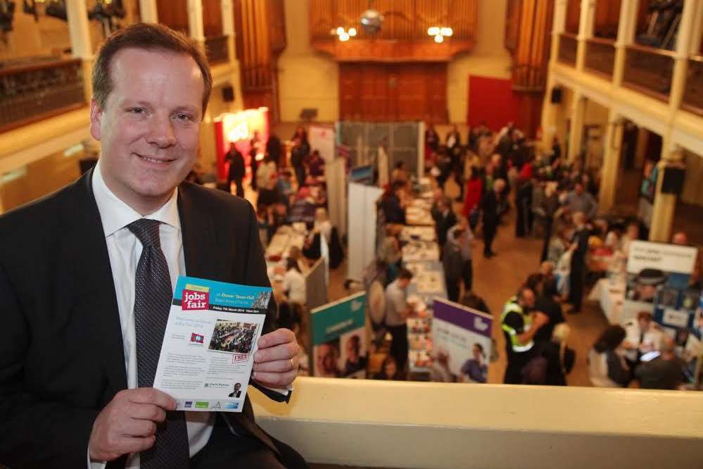 Dover and Deal MP Charlie Elphicke at a previous jobs fair
